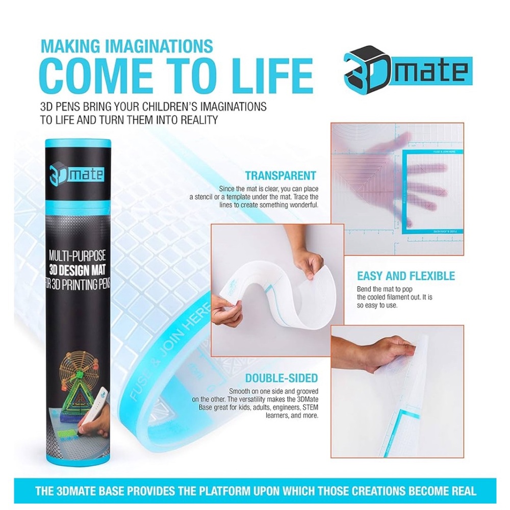 3Dmate Base - Multipurpose 3-D Design Mat